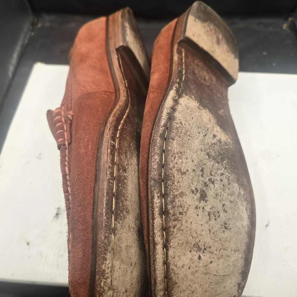 Cole Haan Men's Rust Suede Loafers‎